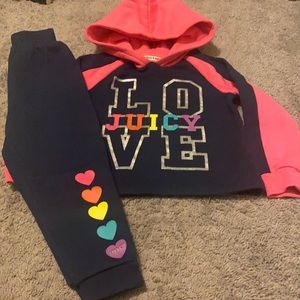 JUICY COUTURE SWEAT SUIT FOR GIRLS SZ3T